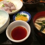 広島料理 安芸 - スズキ刺身定食