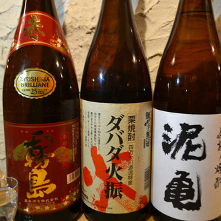 Kochi - 焼酎は芋、麦、米、栗、種類は20種類あります！