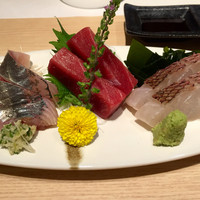 おたる政寿司 新宿店 - お造り3点盛り