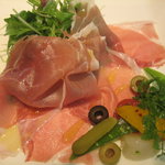 代官山ASO チェレステ - 生ハム・プロシュット・ディ・パルマ＆野菜サラダ