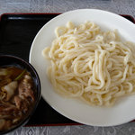 野外倶楽部 - 肉汁彩国黒豚（500円）＋うどん玉2玉(200円)_2010-07-28