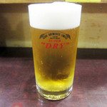 牛かつ おか田 - ランチビール