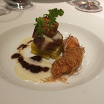 リストランテ サクラ - 2015年クリスマスディナー
      生ハムを巻いた鮟鱇のロースト