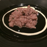 リストランテ サクラ - 2015年クリスマスディナー
      鴨の燻製と赤ワインのリゾットサイコーに美味しい！