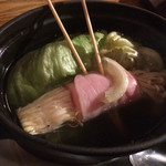 BANK BOOK BAR - ODENえのきベーコン(￥150)・ODENやみつきレタス(￥250)