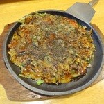 Teppanyaki Sugimoto - ミックスのハーフセット(お好み焼き)