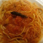Kapuri choza - トマトとニンニクのスパゲティ・980円