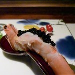 フレンチ割烹 宿 - 天国に一番近い島・ニューカレドニア産の海老ちゃんだよ～