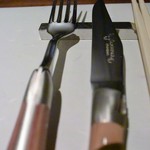 フレンチ割烹 宿 - 私の好きなラギオールのカトラリだった