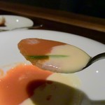 フレンチ割烹 宿 - 最後は2つの味を同時に楽しんだのだ