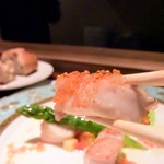 フレンチ割烹 宿 - クエに飛子を乗せて・・・なんて贅沢なんだろう～