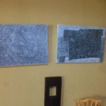 茶房 うえだ - 展示中の抽象作品