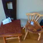 茶房 うえだ - 展示中の木工作品