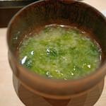 すし匠 齋藤 - アオサの味噌汁