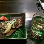 ほり川 - 竹鶴＆牛タン＠ほり川（2015年12月某日）