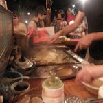 麺上げしたての麺を入れる