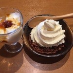 一刻魁堂 - アイスクリーム(税込180円)＋レディースセットの杏仁