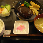 カフェ カナン - デミハンバーグ定食　850円