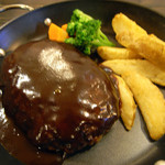 カフェ カナン - デミハンバーグ定食のハンバーグClose Up