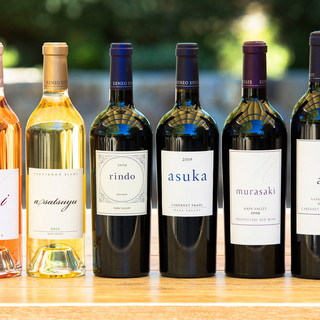 グラスの量が選べる、ワインテイスティング