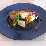 近江鶏のポアレ、マスタードソース(2016.01)