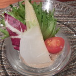 Steak house midium Rare - 前菜3種盛り