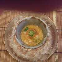 山玄茶 - 梶の葉を取った冷製茶碗蒸し