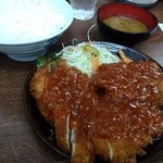Hairaito Shiyokudou - ジャンボチキンカツ定食（ライス大）