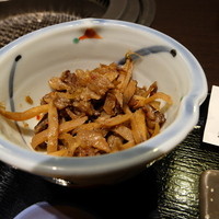 松永牧場 銀座本店 - 肉とごぼうの煮つけ
