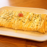 Okonomiyaki Zensan - 明太子とチーズの卵焼き
