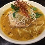 麺喰屋 澤 - 本日の限定、渡り蟹と煮干しの味噌中華そば 780円