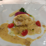 サバティーニ・ディ・フィレンツェ - メイン：平目の蒸し焼き、北海道産無添加生ウニの白ワインクリームソース