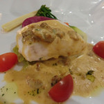 サバティーニ・ディ・フィレンツェ - メイン：平目の蒸し焼き、北海道産無添加生ウニの白ワインクリームソース