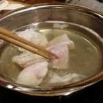 とらふぐ城 - 【H27.12.31】特大てっちり。とらふぐ投入。