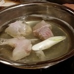 とらふぐ城 - 【H27.12.31】特大てっちり。お葱投入。