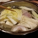 とらふぐ城 - 【H27.12.31】特大てっちり。白菜投入。