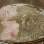 とらふぐ城 - 【H27.12.31】特大てっちり。とらふぐ投入。