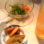 Chinese Dining Ikegame - ランチセットのサラダと漬物