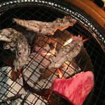 焼肉家和 - セセリ塩焼 680円。