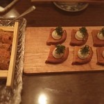 箱生うにとホイップのブリオッシュのせ