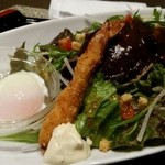 茶店鶴居村 - ハンバーグ丼