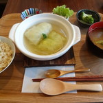 Mamean - 日替り健康プレート　お豆腐たっぷりロールキャベツ　