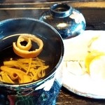 鰻楽 - ★肝吸・お漬物