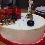パティスリーアンコール - エッフェル塔が転倒してた…クリスマスケーキ@2015