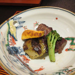 萬治郎 - 此方はまるで絵巻物な一皿。