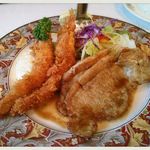 カフェ＆レストラン ベーシック - 生姜焼き＆海老フライ