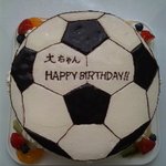 ラ・リュン - サッカーボールのケーキ６号３５００円