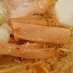 【2016.1.7(木)】中間醤油(背油少々・並盛・150g)750円のメンマ