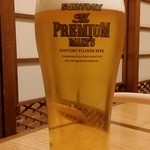 とらふぐ城 - 【H27.12.31】先ずは生ビールで乾杯です♪