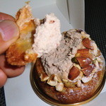 ナッツクリームをディップ